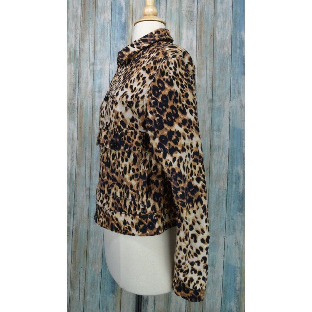Lularoe Kenny Leopard Print Jacket Size M Simply Comfortable Blazer - Picture 7 of 10
